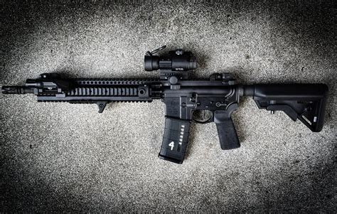 Ar 15 Assault Rifle Assault Rifle Weapon Background