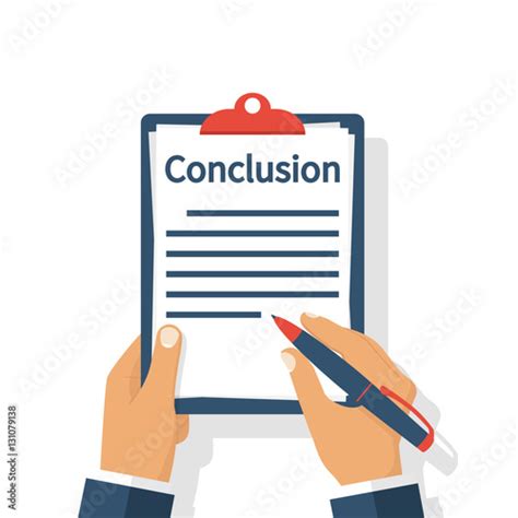 Businessman Writes Conclusion Stock Image And Royalty Free Vector