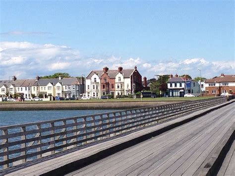 A View Of Clontarf Rd From The Bull Island Wooden Bridge Dublin Bay