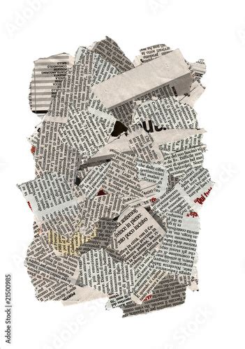 Newspaper Torn Pieces Buy This Stock Photo And Explore Similar Images