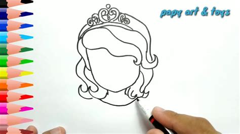 Ajaib Belajar Cara Menggambar Sofia The First Mewarnai Kartun Dengan