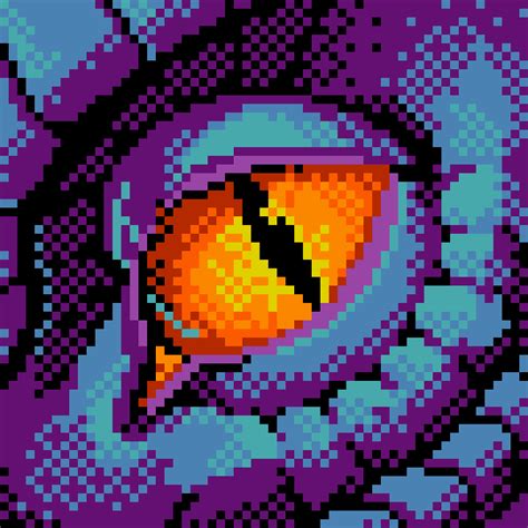 Dragon Eye Pixel Art