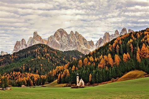 Beautiful Dolomites Landscape In Autumn Photograph By Zodebala