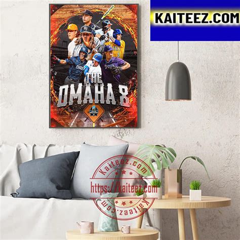 The Omaha 8 Ncaa 2023 Mens College World Series Omaha Art Decor Poster