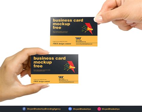 Free Business Card Mockup Download