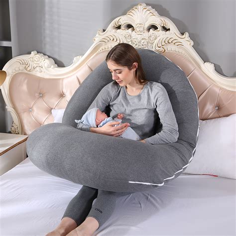 Extra Large Pregnancy Pillow Maternity Belly Contoured Body Cotton U C J Shape EBay