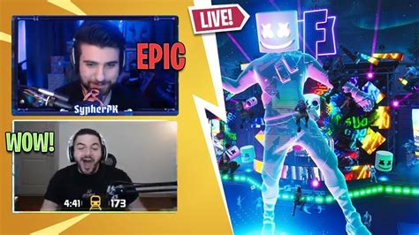 Streamers React To New Marshmello Live Event In Fortnite Sypherpk