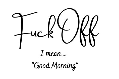 Fuck Off Ik Bedoel Goedemorgen Svg Png Etsy Nederland