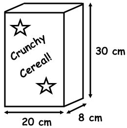 Custom cereal boxes are undoubtedly a concern of industry as similar to other businesses. Key Topic - Surface area of a cuboid