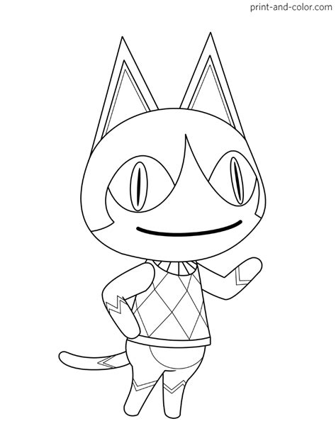 Animal Crossing Coloring Pages Print And