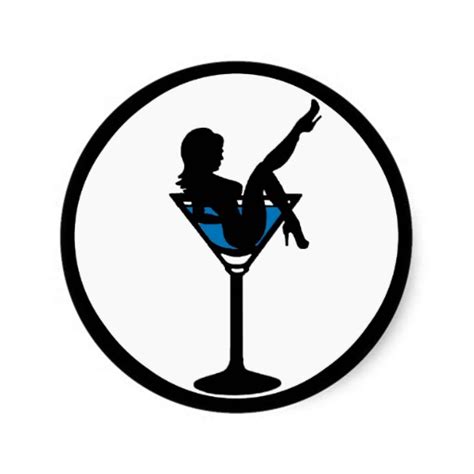 Girl In Martini Glass Clipart