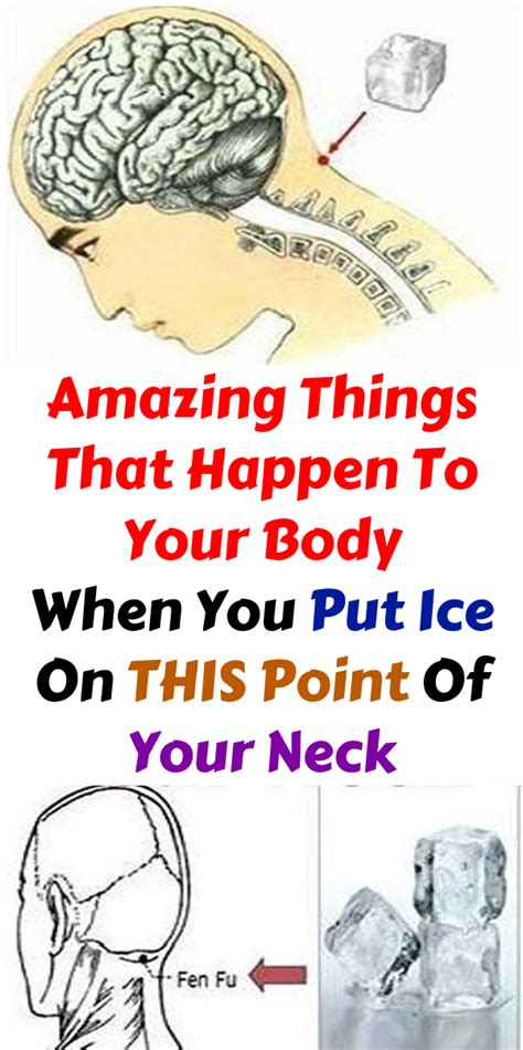 Amazing Things That Happen To Your Body When You Put Ice On This Point Of Your Neck