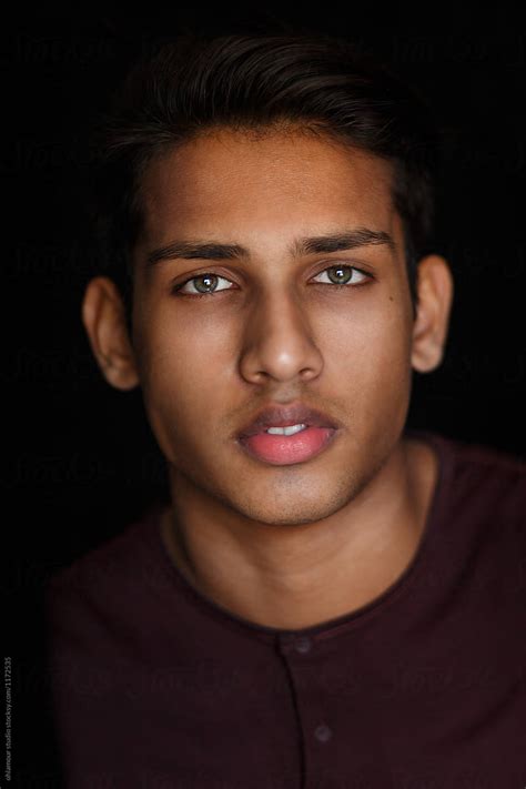 Studio Portraits Indian Young Man By Stocksy Contributor Ohlamour
