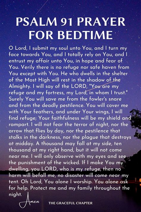 14 Short Bedtime Prayers For A Good Night's Sleep - The Graceful Chapter