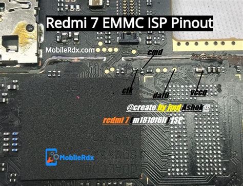 Redmi 7 ISP EMMC Pinout For Flashing Remove Pattern And FRP