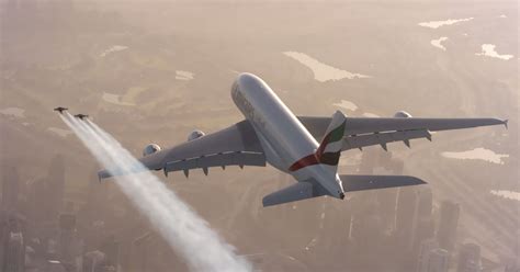 Two Tiny Humans With Jetpacks Fly Extremely Close To Airbus A380