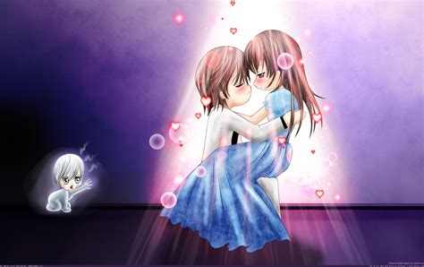 Love Wallpaper Romantis Anime Radeaco