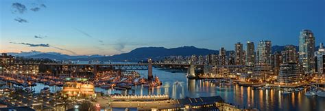 Panorama Of Downtown Vancouver British Columbia Stock Photo Download
