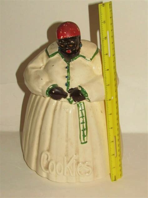 Vintage Mccoy Pottery Usa Aunt Jemima Mammy Cookie Jar Americana Green