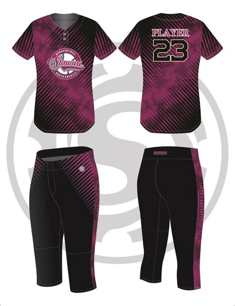 satwari sports new sublimated custom softball uniform pant jersey uniformes de softbol