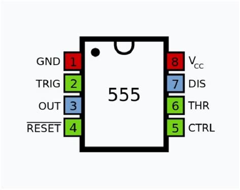 Led Flasher Circuit Diagram With 555 Timer 555 Timer Ic