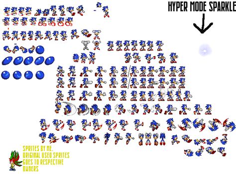 Classic Sonic Sprites Fully Complete By Hypershadicspriter33 On