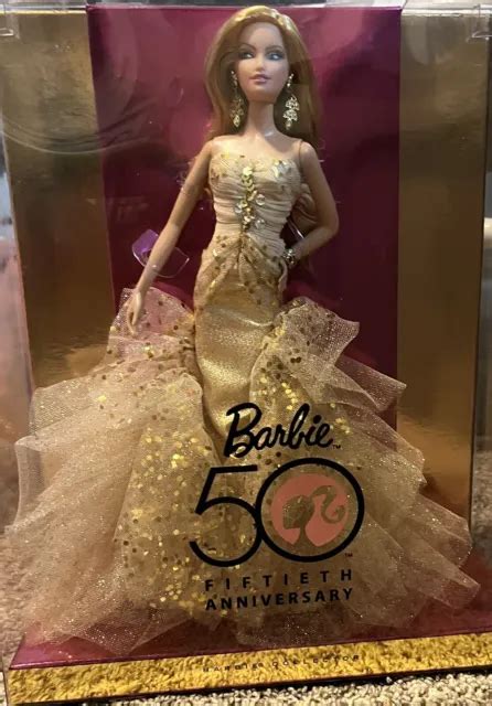 rare 50th anniversary barbie glamour doll mattel collector doll 75 00 picclick