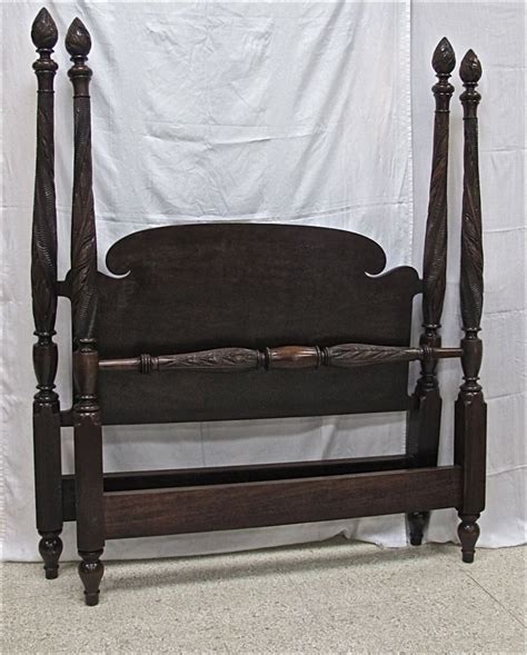 196 Antique Mahogany Four Poster Carved Bed May 05 2012 Stuart