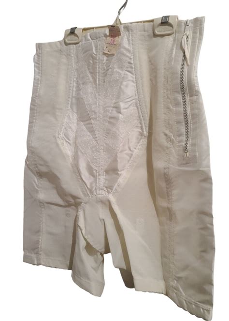 Nwt Vintage Rago 6210 White Sz 34 High Waist Long Panty Girdle Garters Ebay