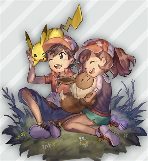 Pikachu Eevee Elaine And Chase Pokemon And More Drawn By Emoillu Danbooru