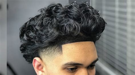 It is easily customized to suit each taste. Curly Hair High Taper Fade! Haircut Tutorial (Self Cut ...