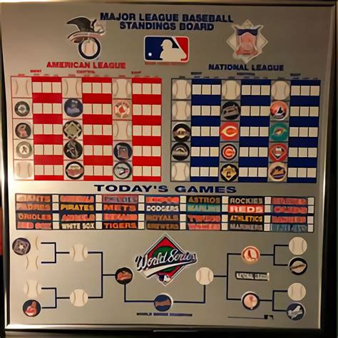 Mlb Magnetic Standings Board For Sale 72 Ads For Used Mlb Magnetic