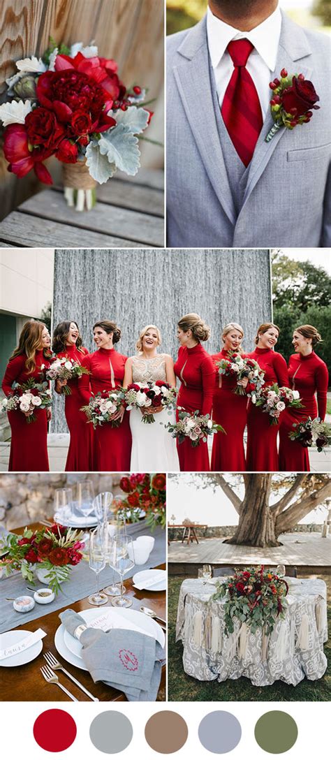 8 Beautiful Wedding Color Ideas In Shades Of Red Wine And