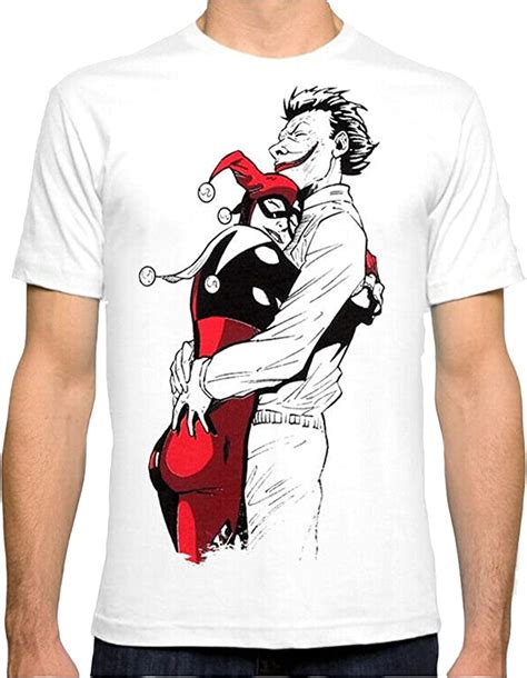 Harley Quinn And Joker T Shirt Dc Comics Tee Uk Clothing