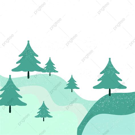 Winter Pine Forest Pine Tree Forest Winter Png Transparent Clipart