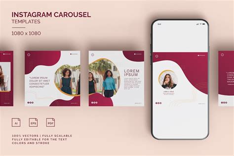 Instagram Carousel Template Tw Graphic Templates Envato Elements