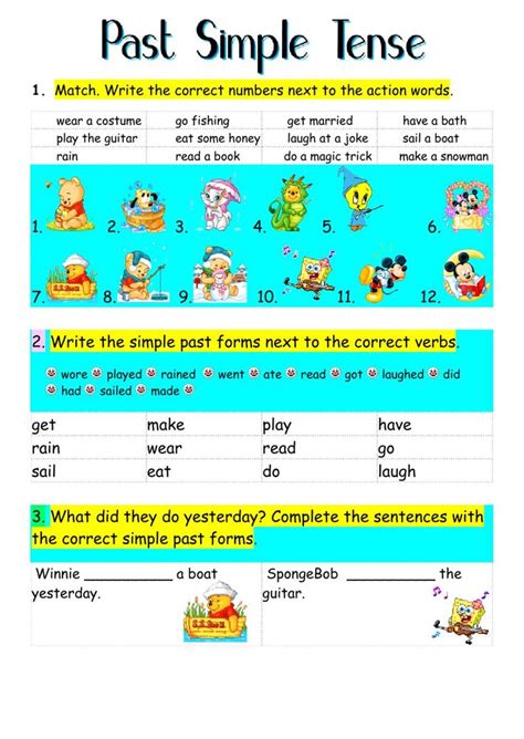 Past Simple Interactive And Downloadable Worksheet You Can Do The Exercises Online Or D