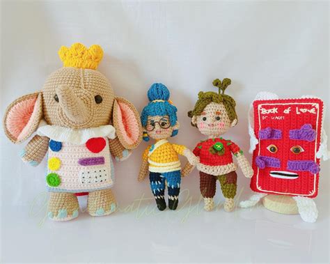 Cutie Elephant Plush Dolls It Takes Two Inspired Crochet Etsy Australia