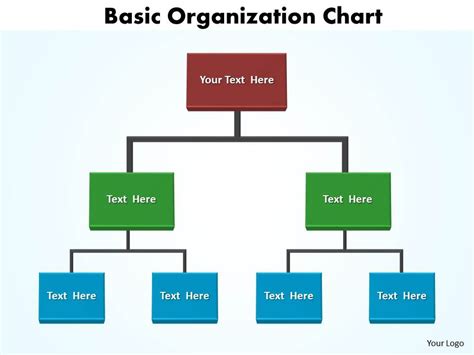 Basic Organization Chart Editable 5 Powerpoint Presentation Designs