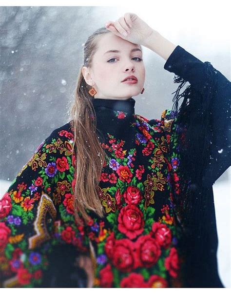 Wool Shawl Russian Beauty Russian Beauty Russian Fashion European Women