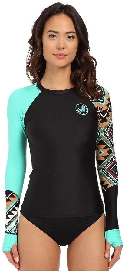 Body Glove Maka Sleek Long Sleeve Rashguard Shopstyle Swimwear Rash