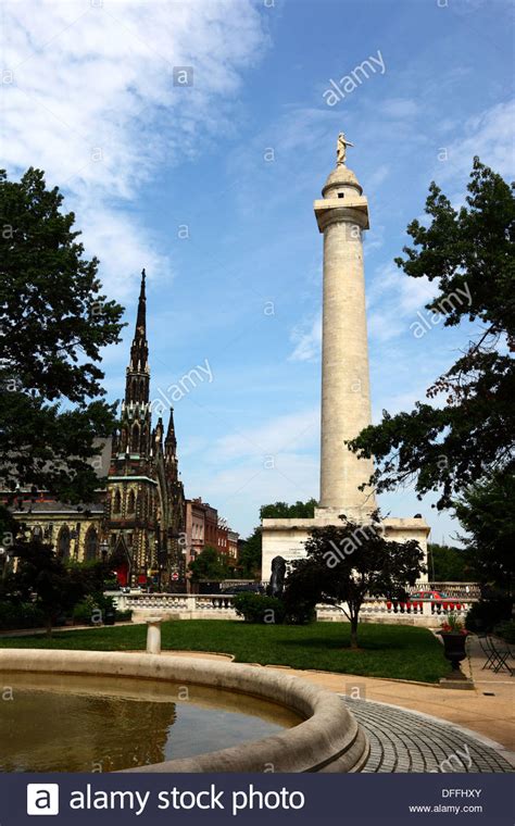 George Washington Monument And Mount Vernon Place United Methodist