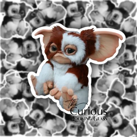 Retro 80s Gremlins Gizmo Vinyl Or Paper Sticker Decal 3 W X 283 T Etsy