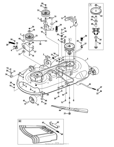 In time the blades won't rotate. MTD 13AL78XT099 (247.203740) (T1600) (2014) Parts Diagram ...