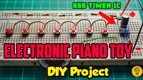 Diy Electronic Piano Circuit Using 555 Timer Ic English Subtitles