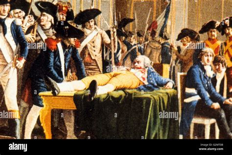 Robespierre Woundedthe French Revolution Stock Photo Alamy