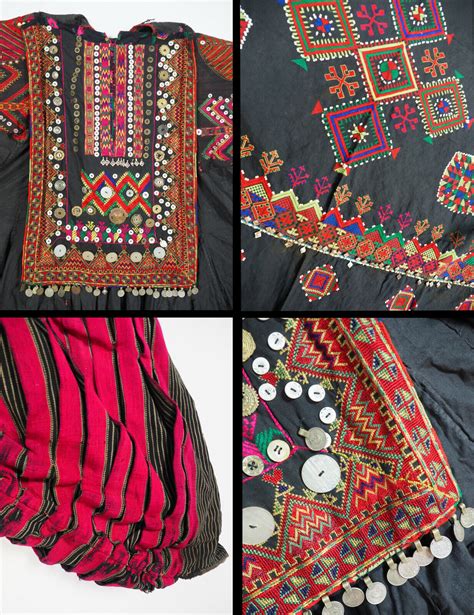 Antique Pakistan Afghanistan Ethnic Nuristan Kohistan Embroidered Dress