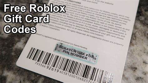 Free Roblox Gift Card Codes Youtube