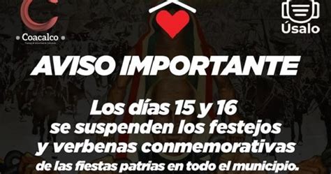 El Mexiquense Hoy Suspenden Festejos Patrios Y Grito De Independencia