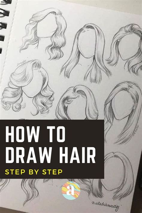 How To Draw Realistic Hair In Pencil Realistic Hair Drawing Pencil